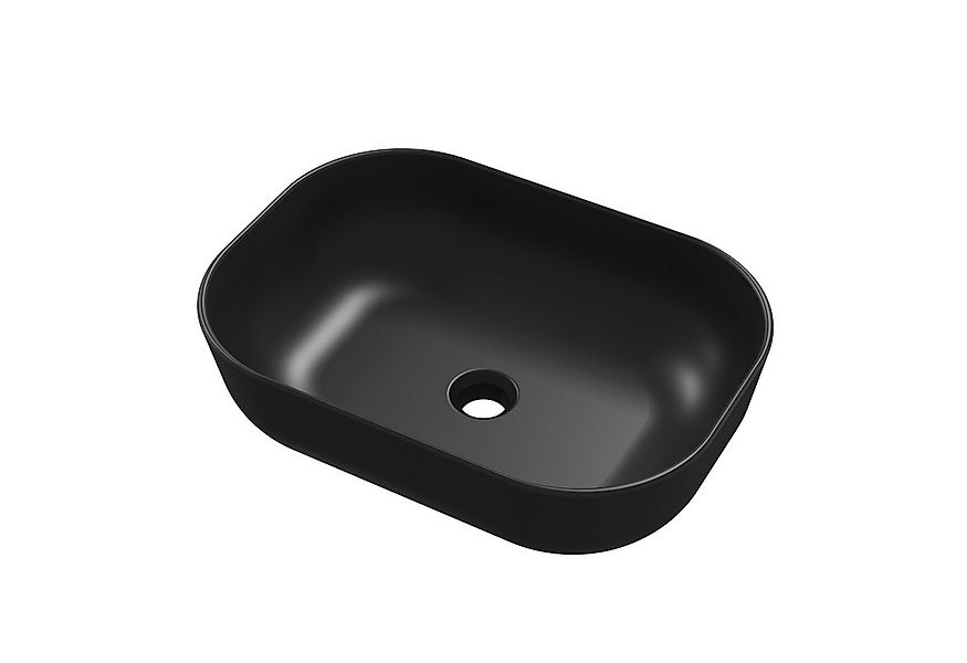 DeerValley Aufsatzwaschbecken DeerValley Oval-Aufsatzbecken, Schwarz, Hochg günstig online kaufen
