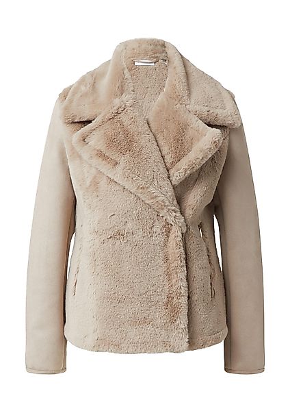 comma Funktionsjacke Outdoor-Jacke Fake Fur-Jacke im günstig online kaufen