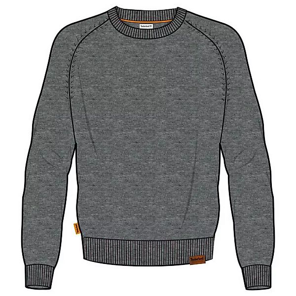 Timberland Stocker Brook Cotton Slub Crew Pullover 3XL Medium Grey Heather günstig online kaufen
