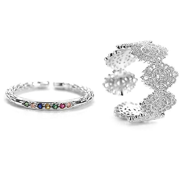 The Beauty House Fingerring Damen Ring Vintage 2er Set günstig online kaufen