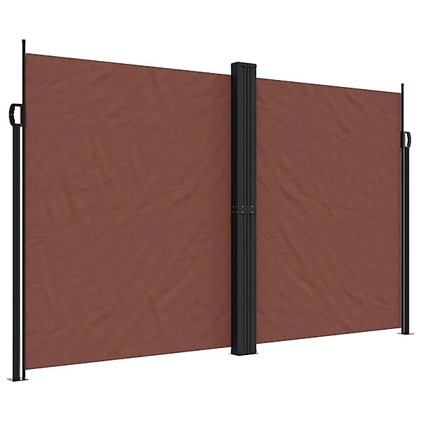 furnicato Seitenmarkise Ausziehbar Braun 200x1200 cm günstig online kaufen