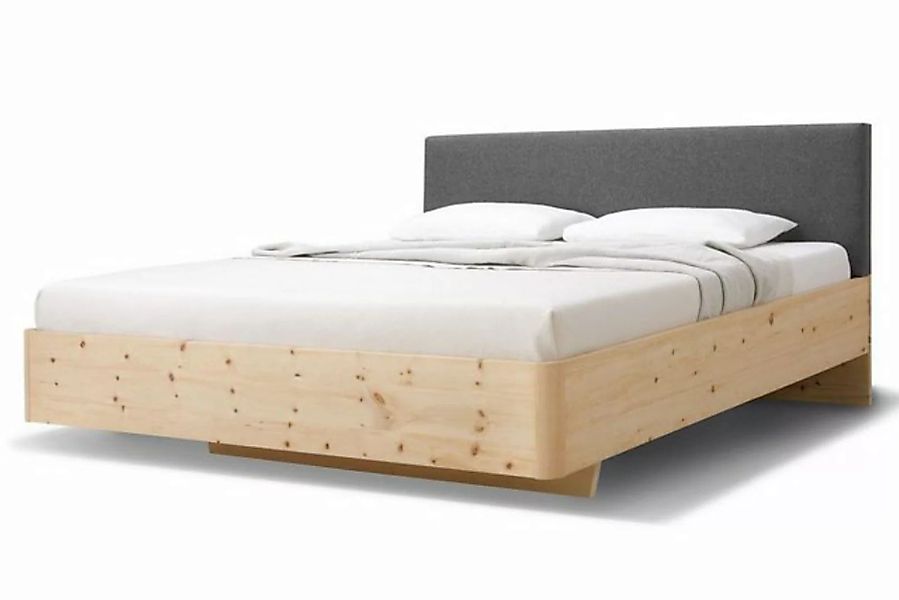 Natur24 Bett Doppelbett Gardena 200x200cm in Fichte Natur mit Kopfteil Lode günstig online kaufen