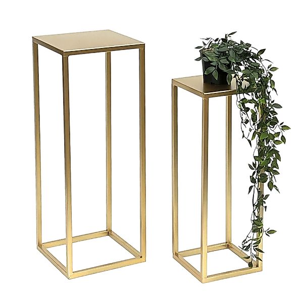 DanDiBo Blumenhocker Metall Gold Eckig Blumenständer günstig online kaufen