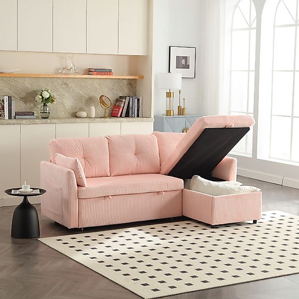 TavilaEcon Schlafsofa Vielseitiges 3-in-1, L-förmiges umwandelbares günstig online kaufen
