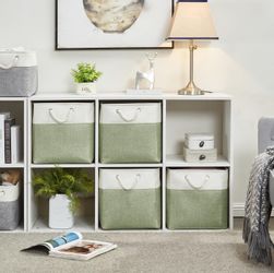 Coonoor Aufbewahrungskorb Stoffwürfel Aufbewahrungsboxen, Canvas Körbe günstig online kaufen
