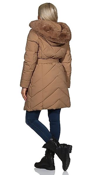 Aurela Damenmode Kurzmantel Steppmantel Damen Mantel diagonal gesteppt mit günstig online kaufen