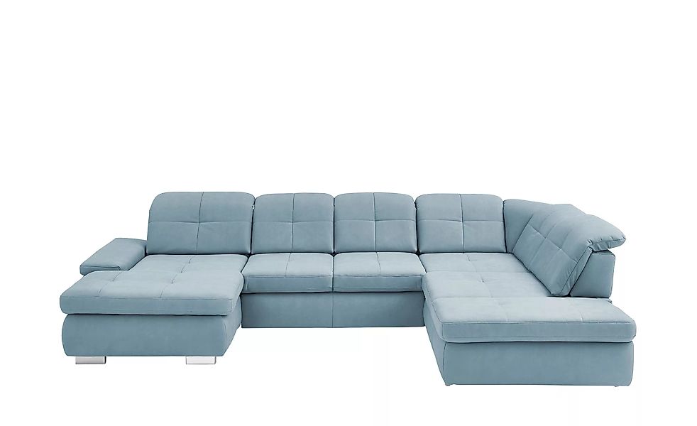 Lounge Collection Wohnlandschaft aus Mikrofaser Affair ¦ blau ¦ Maße (cm): günstig online kaufen