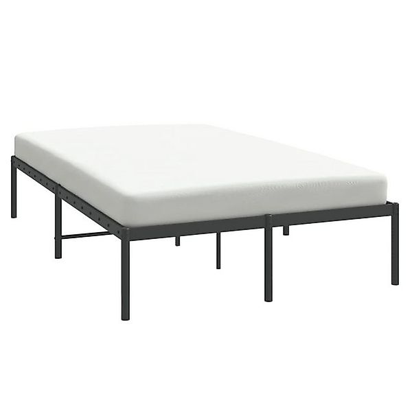 furnicato Bettgestell Metall Schwarz 135x190 cm (1-tlg) günstig online kaufen