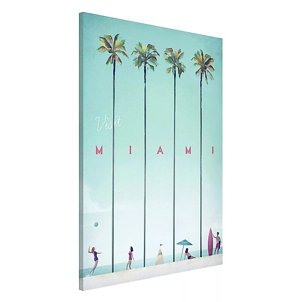 Magnettafel Strand - Hochformat 2:3 Reiseposter - Miami günstig online kaufen
