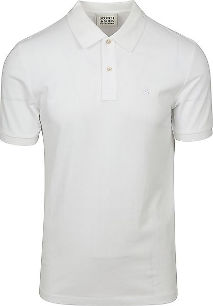 Scotch And Soda Core Piqué Poloshirt Weiß - Größe XXL günstig online kaufen