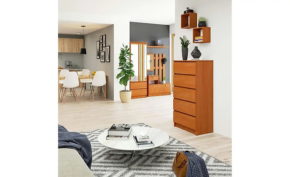 Kommode mit 5 Schubladen Kai ¦ braun ¦ Maße (cm): B: 60 H: 121 Kommoden & S günstig online kaufen