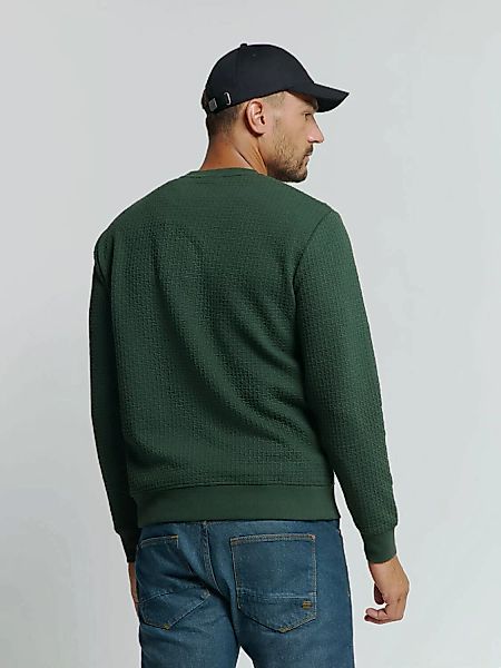 NO EXCESS Sweater "No Excess Jacquard Pullover mit Rundhalsausschnitt" günstig online kaufen