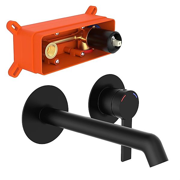 Schütte Waschtischarmatur LOS ANGELES Wasserhahn Bad, Wandmontage, Einhebel günstig online kaufen