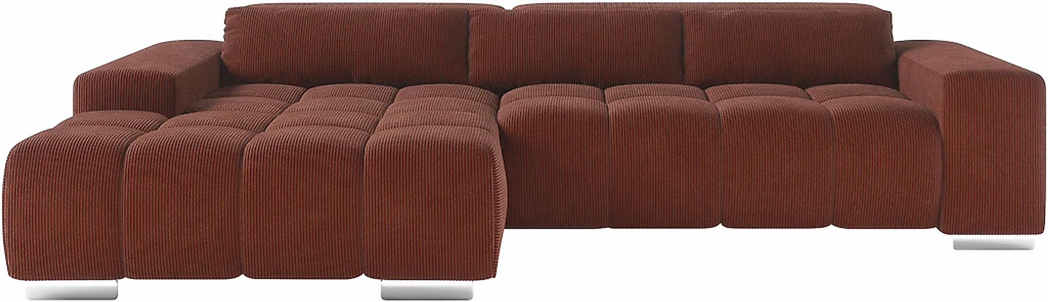 COTTA Ecksofa "Orion L-Form" mit 2x Kopfteilverstellung & 3 Nierenkissen günstig online kaufen