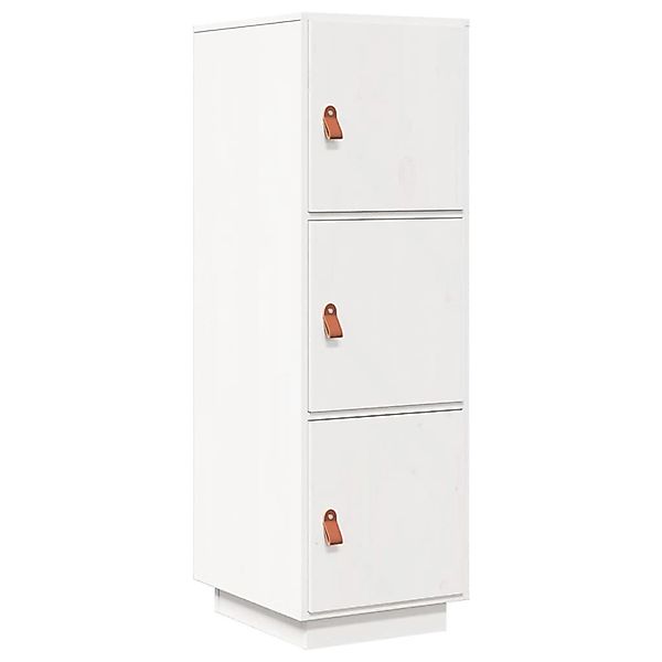 vidaXL Highboard Weiß 34x40x108,5 cm Massivholz Kiefer 820168 günstig online kaufen