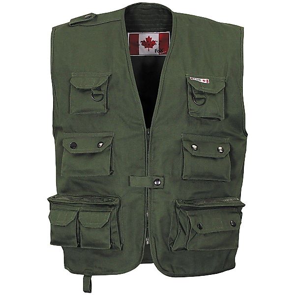 FoxOutdoor Anglerweste Outdoor Weste, oliv, schwere günstig online kaufen