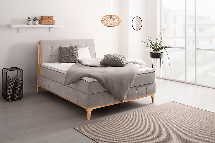 OTTO home Boxspringbett "Jelle" 5 Stk. tlg. zertifizierte, recycelte Bezugs günstig online kaufen