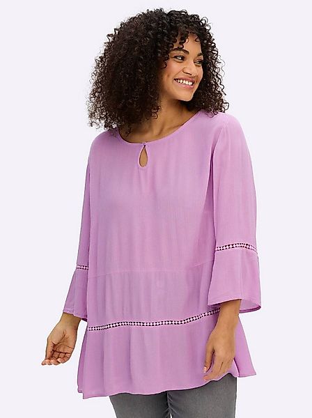 Sheego Klassische Bluse 3/4-Arm-Bluse 3/4-Arm günstig online kaufen