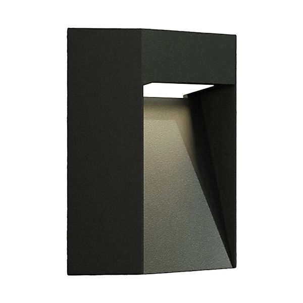 Lucande LED Wandleuchte Außen Dijora 9616115 Modern in Schwarz aus Aluminiu günstig online kaufen