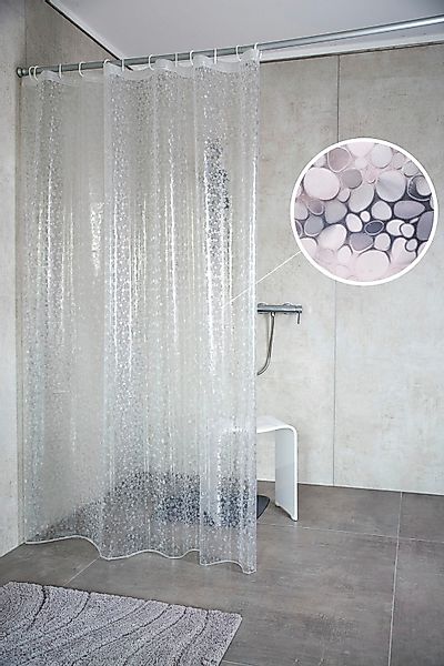 Ridder Duschvorhang »Stone«, (1 tlg.), inkl. Ringe günstig online kaufen