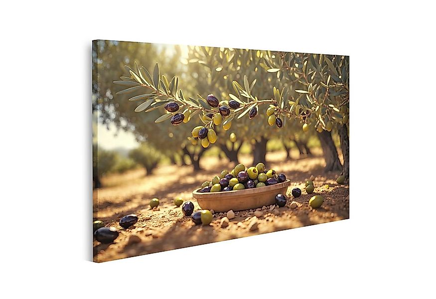 islandburner Leinwandbild Köstliche Oliven Malerischer Olivenhain Köstliche günstig online kaufen