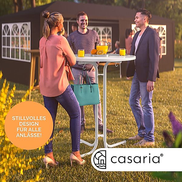 Casaria Stehtisch, Ø70x110 cm klappbar rund günstig online kaufen