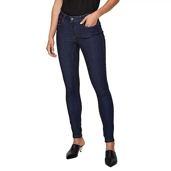 Vero Moda Sieben Normale Taille Shape Up 500 Hose 2XS Dark Blue Denim günstig online kaufen