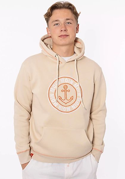Zwillingsherz Hoodie ""Anker & Moin"", mit neongelber Kontrastnaht günstig online kaufen