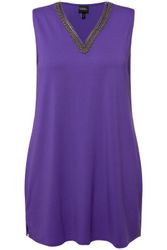 Ulla Popken Longtop Top Perlen A-Linie günstig online kaufen