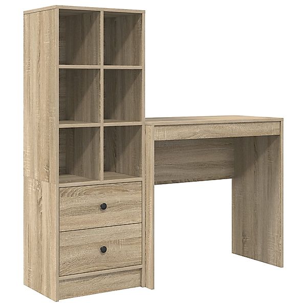 vidaXL Sideboard Schreibtisch mit Stauraum Sonoma günstig online kaufen