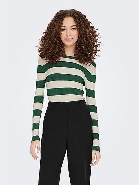 JACQUELINE de YONG Strickpullover JDYPLUM L/S O-NECK STRIPE PULLOVER KNT günstig online kaufen