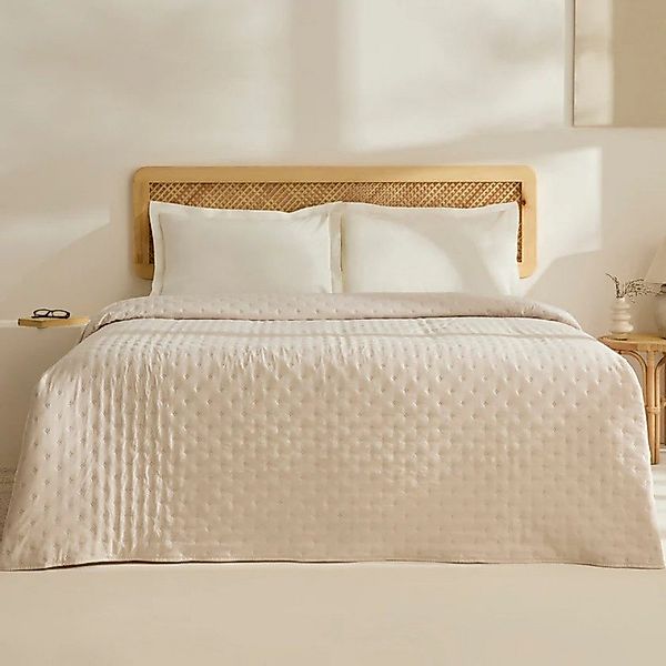 Karaca Home Tagesdecke Breezy Bettüberwurf Beige günstig online kaufen