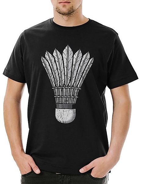 Urban Backwoods Print-Shirt Badminton Birdie Herren T-Shirt Player Passion günstig online kaufen