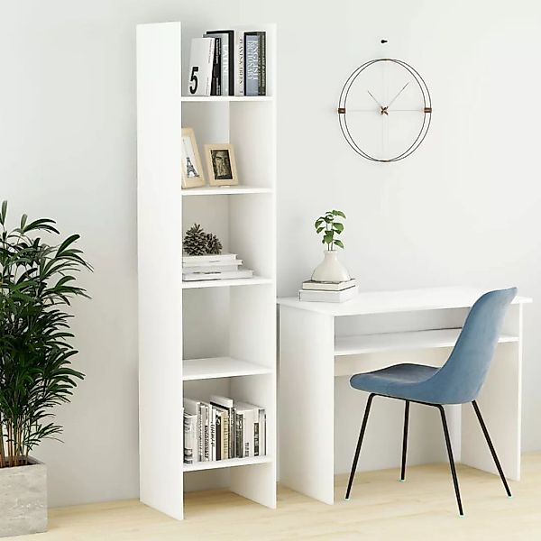 vidaXL Bücherregal Bücherregal Weiß 40x35x180 cm günstig online kaufen