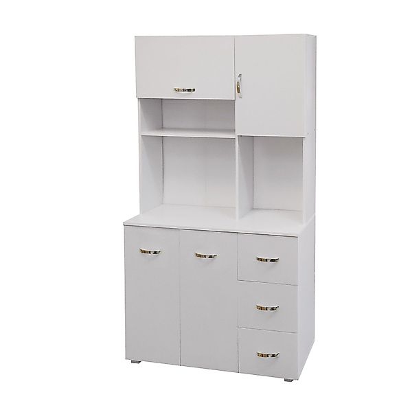 HTI-Living Hochschrank Küchenschrank Weiß Blanca (Stück, günstig online kaufen