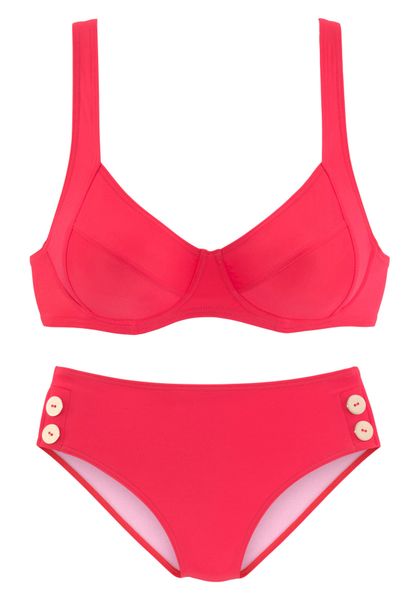 Vivance Bügel-Bikini mit goldfarbenen Zierknöpfen günstig online kaufen