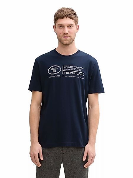 TOM TAILOR T-Shirt, (Packung, 2 tlg.), mit Logo Print günstig online kaufen