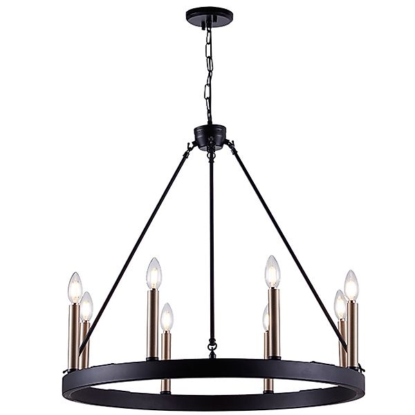 MLT&RIDDLE Kronleuchter Eleganter Wagenrad-Kronleuchter mit 8 günstig online kaufen