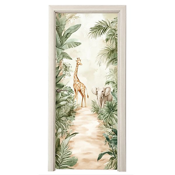 MuchoWow Türtapete Dschungel - Giraffe - günstig online kaufen