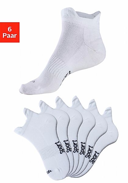 Bench. Sneakersocken, (Packung, 6 Paar), mit feiner Mesh Konstruktion und M günstig online kaufen