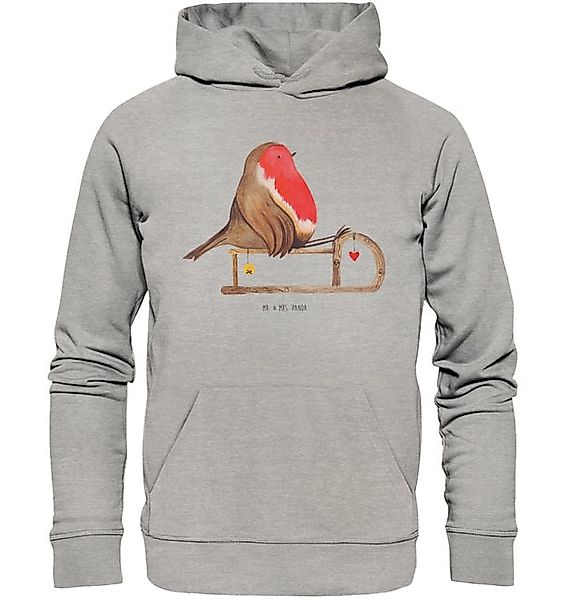 Mr. & Mrs. Panda Hoodie Rotkehlchen Schlitten Größe XXL - Heather Grey - Ge günstig online kaufen