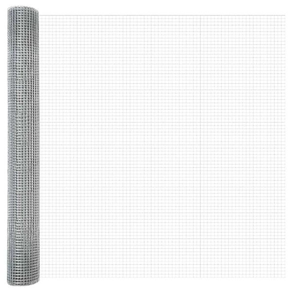 vidaXL Geschweißter Drahtzaun Silber 1,2 x 50 m 42004967 günstig online kaufen