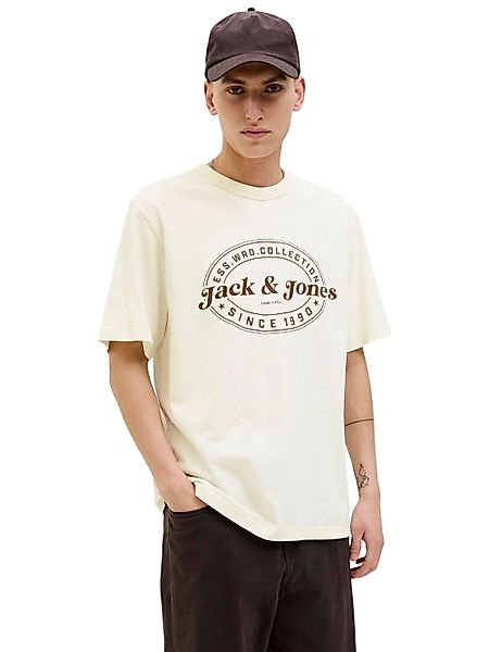 Jack & Jones Herren Rundhals T-Shirt JJEDOVER PRINT TEE SS CREW NECK - Rela günstig online kaufen