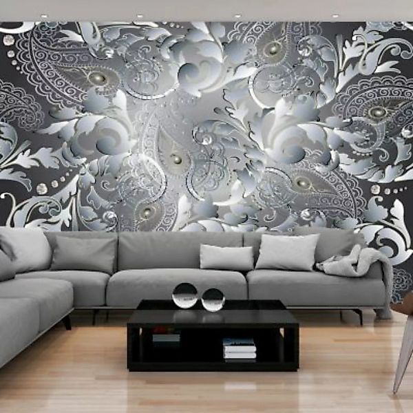 artgeist Fototapete Oriental Pattern schwarz/weiß Gr. 300 x 210 günstig online kaufen
