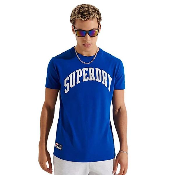 Superdry Varsity Arch Mono Kurzarm T-shirt M Mazarine Blue günstig online kaufen