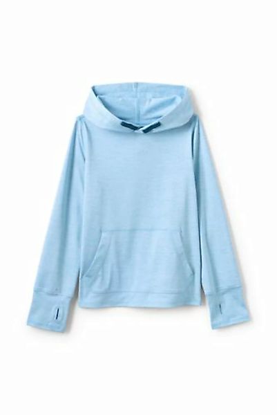 Aktiv-Kapuzenshirt, Größe: 152-164, Blau, Polyester-Mischung, by Lands' End günstig online kaufen