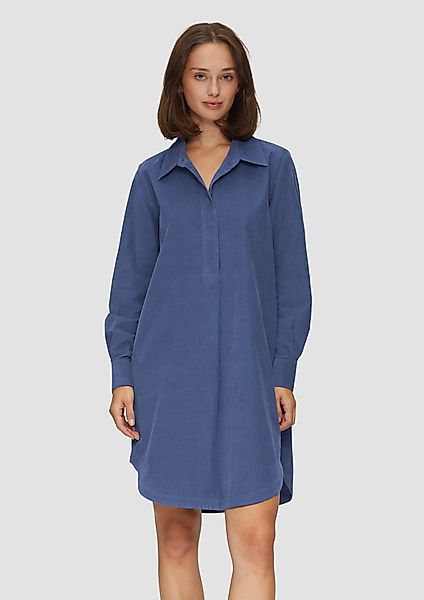 s.Oliver Minikleid Hemdblusenkleid aus Feincord mit günstig online kaufen