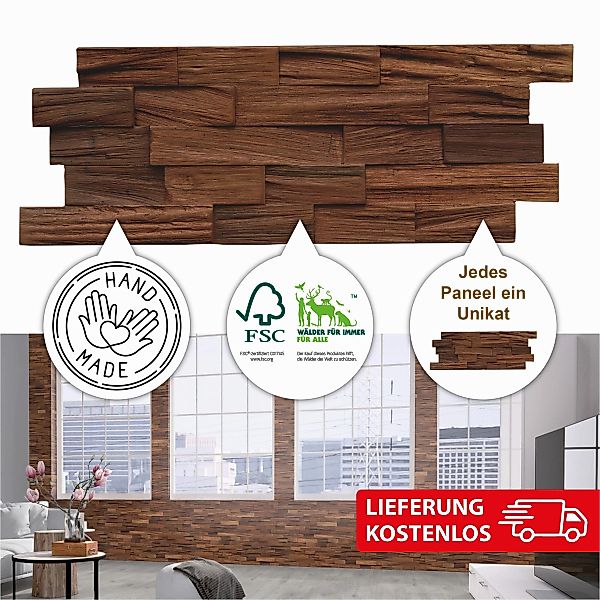 INDO 3D Wandpaneel Muster Axewood FSC günstig online kaufen