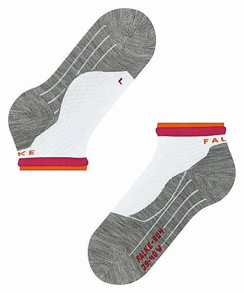 FALKE RU4 Short Bulges Damen Laufsocken, 37-38, Weiß, Streifen, Baumwolle, günstig online kaufen