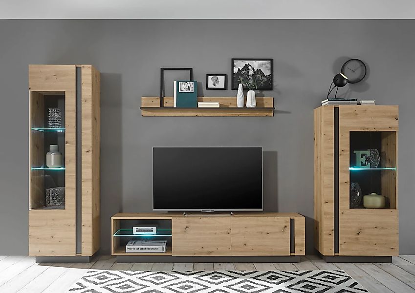 INOSIGN Wohnwand "CLAiR Kombi 22" Set, 4 Stk. tlg. günstig online kaufen